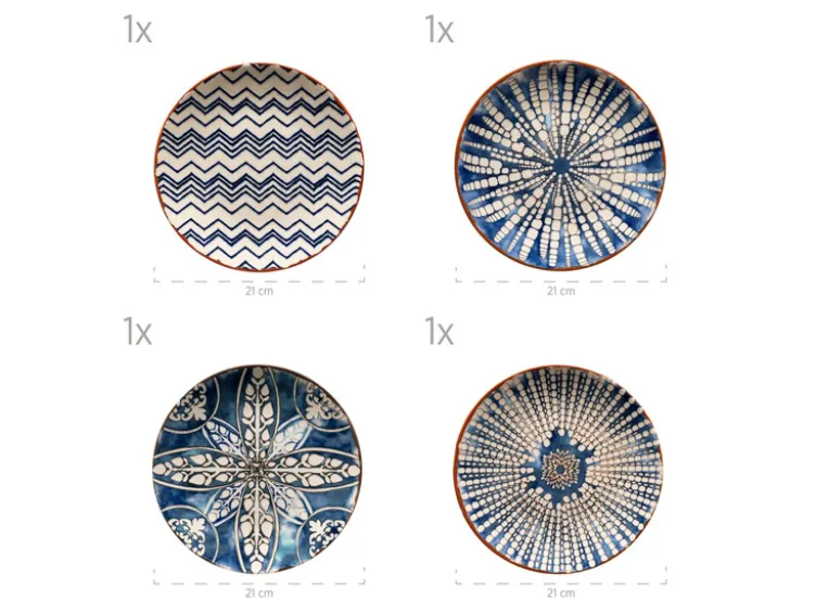 Teller-Set »Iberico Blue«, 12-teilig