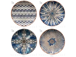Tellerset »Iberico Blue«, 4-teilig