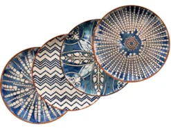 Tellerset »Iberico Blue«, 4-teilig