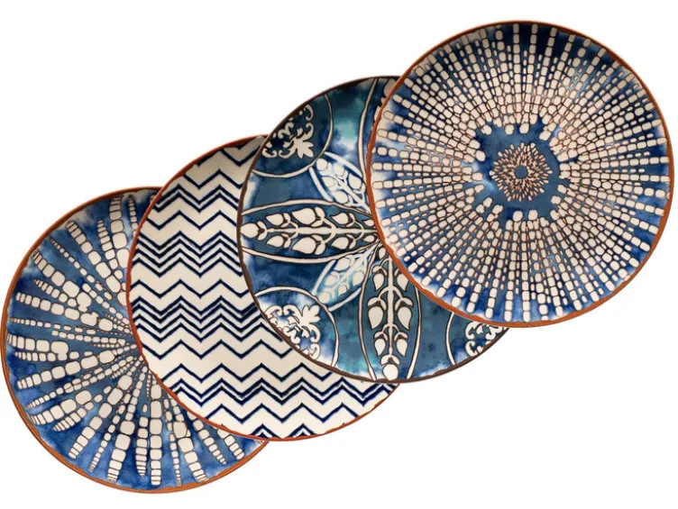 Tellerset »Iberico Blue«, 4-teilig