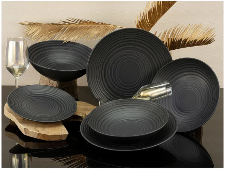 Teller-Set »Lava Stone«, 12-teilig