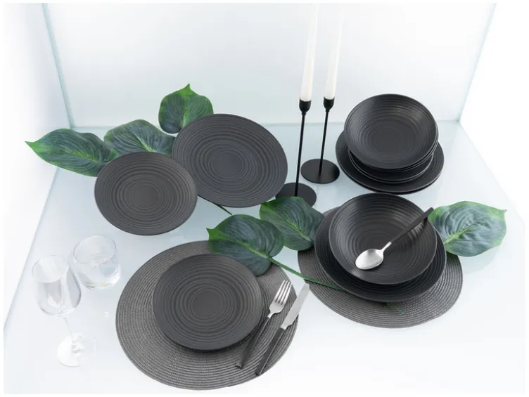 Teller-Set »Lava Stone«, 12-teilig