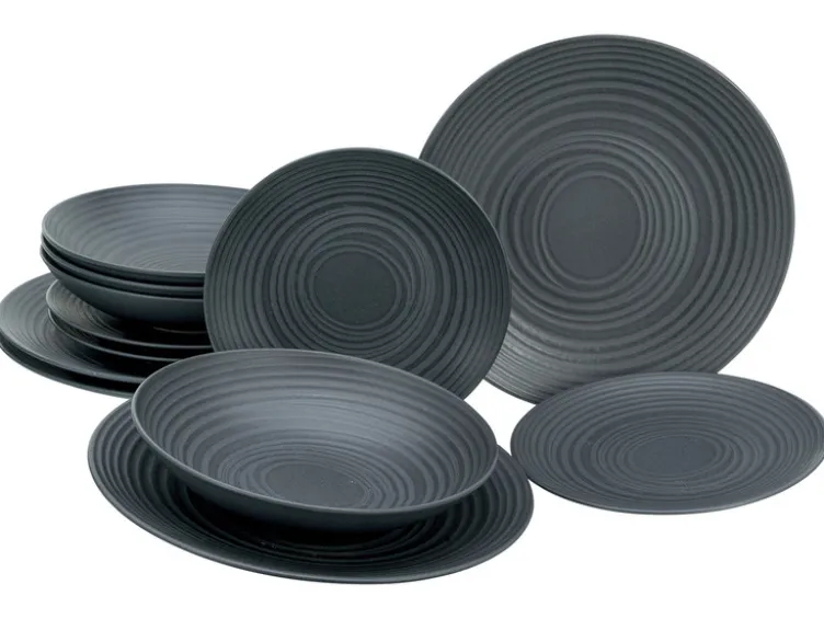 Teller-Set »Lava Stone«, 12-teilig