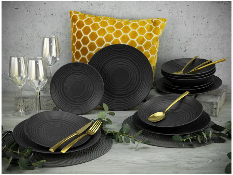 Teller-Set »Lava Stone«, 12-teilig
