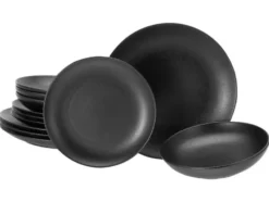 Tellerset »Magic Black«, 12-teilig