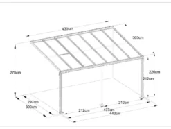 Terrassenüberdachung »SOLIS«, verschiedene Größen