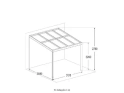 Terrassenüberdachung »SOLIS«, verschiedene Größen