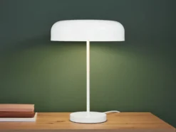 Tischleuchte, mattweiß, 1-/ 2-flammig