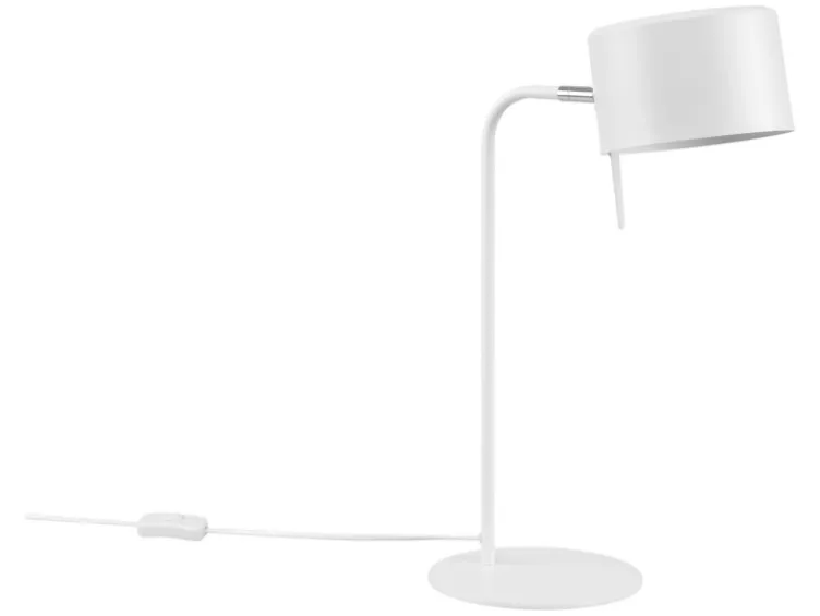 Tischleuchte, mattweiß, 1-/ 2-flammig