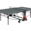 Tischtennisplatte PowerTec Outdoor, wetterfester, trendiges matt-schwarzes Design, klappbar
