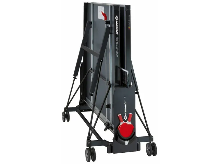 Tischtennisplatte ProTec Outdoor, wetterfester Kompakttisch, klappbar