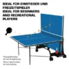 Tischtennisplatte Space Tec Outdoor, wetterfeste 4 mm Melaminharzplatte, klappbar