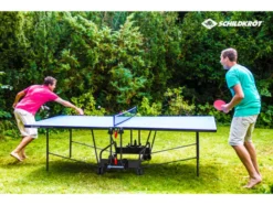 Tischtennisplatte Space Tec Outdoor, wetterfeste 4 mm Melaminharzplatte, klappbar