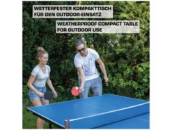 Tischtennisplatte Space Tec Outdoor, wetterfeste 4 mm Melaminharzplatte, klappbar