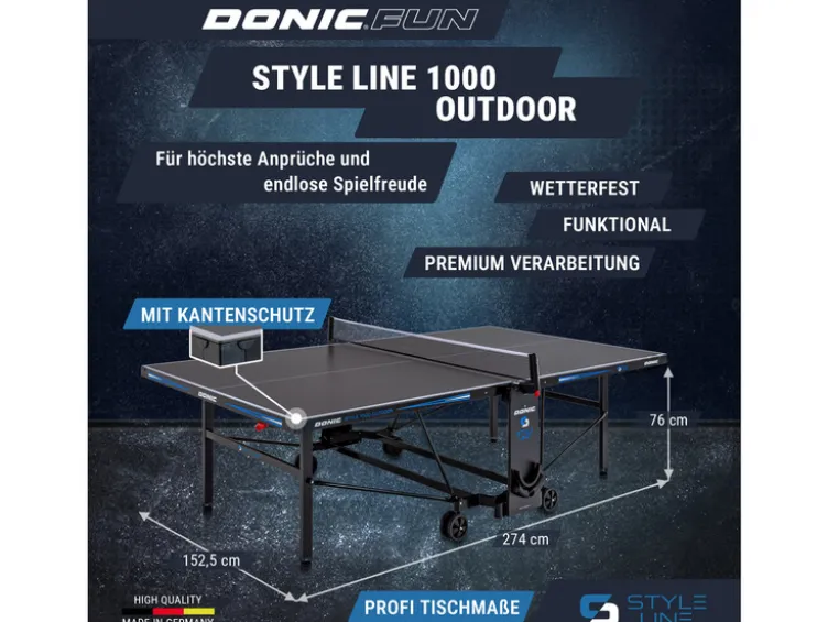 Tischtennisplatte STYLE 1000 Outdoor