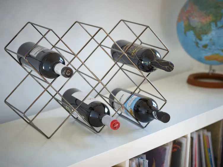 Topfuntersetzer/ Weinregal aus Eisen