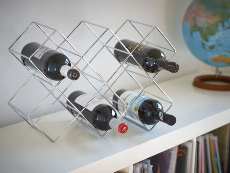Topfuntersetzer/ Weinregal aus Eisen