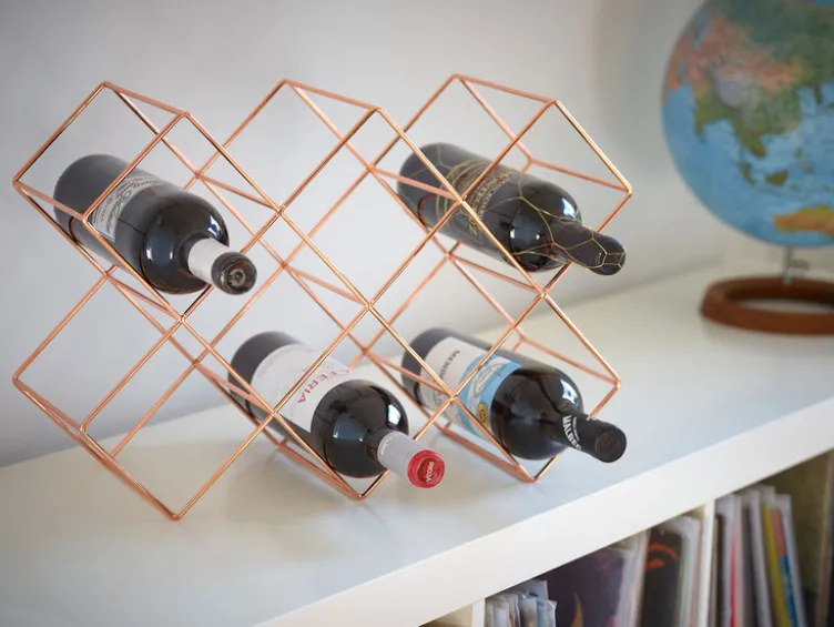 Topfuntersetzer/ Weinregal aus Eisen