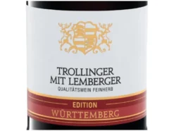 Trollinger mit Lemberger Edition Württemberg QbA feinherb, Literflasche, Rotwein 2024