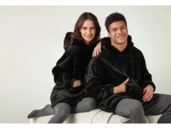 Unisex Oversize-Plüschhoodie, mit Teddyfleece