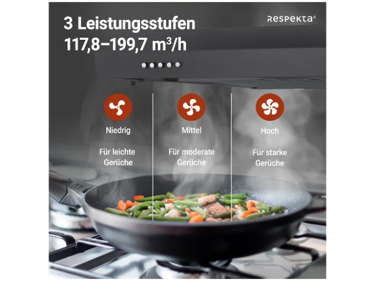 Unterbauhaube ohne Glasschrim