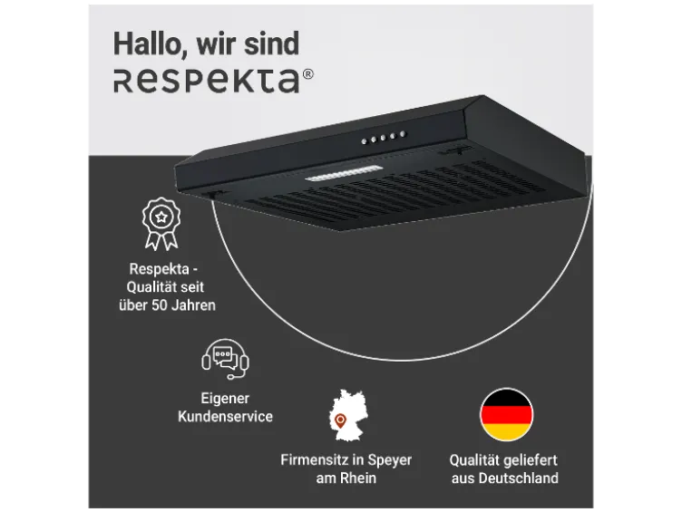 Unterbauhaube ohne Glasschrim