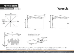 »Valencia« 250x250 cm
