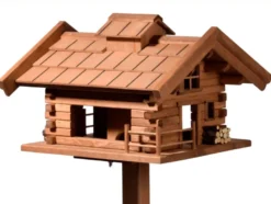 Vogelfutterhaus »Tirol«, inkl. Standfuß, H 117 cm, aus Holz