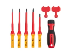 1000 V Schraubendreher- Wechselklingen-Set, 8-teilig