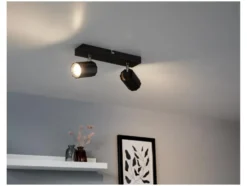 Wand-/Deckenleuchte, neig- und schwenkbare Spots