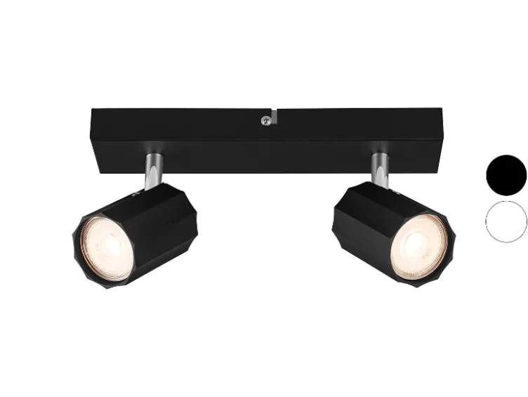 Wand-/Deckenleuchte, neig- und schwenkbare Spots