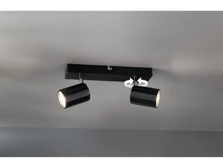 Wand-/Deckenleuchte, neig- und schwenkbare Spots