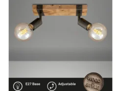 Wand- Deckenleuchte Vintage Holz, verschiedene Ausführungen