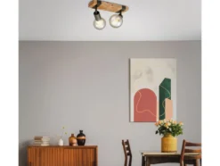 Wand- Deckenleuchte Vintage Holz, verschiedene Ausführungen