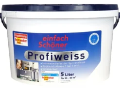 Wandfarbe Profiweiss, 5 l, 10 l