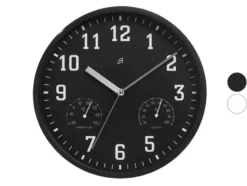 Wanduhr mit Thermo- und Hygrometer