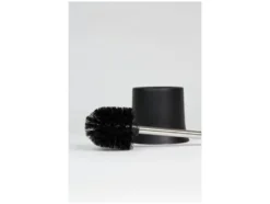 WC-Garnitur Basic Schwarz 2er Set, inklusive WC-Bürste
