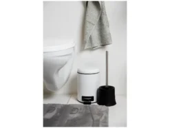 WC-Garnitur Basic Schwarz 2er Set, inklusive WC-Bürste