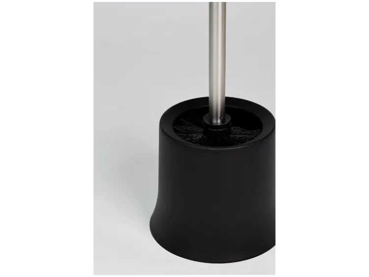 WC-Garnitur Basic Schwarz 2er Set, inklusive WC-Bürste
