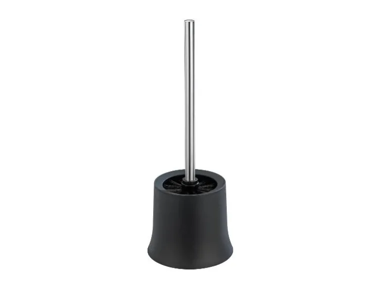 WC-Garnitur Basic Schwarz 2er Set, inklusive WC-Bürste