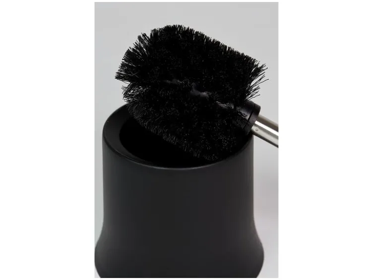 WC-Garnitur Basic Schwarz 2er Set, inklusive WC-Bürste