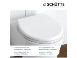 WC Sitz Duroplast FAMILY WHITE mit Absenkautomatik und Schnellverschluss