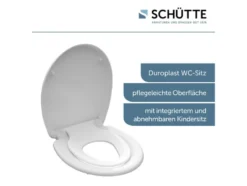 WC Sitz Duroplast FAMILY WHITE mit Absenkautomatik und Schnellverschluss