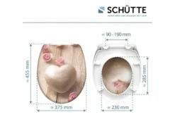 WC Sitz, mit Absenkautomatik und Schnellverschluss