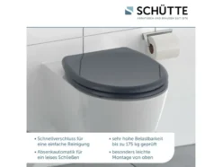 WC Sitz, mit Absenkautomatik und Schnellverschluss