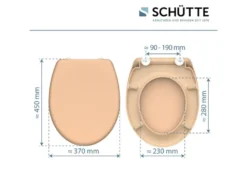 WC Sitz, mit Absenkautomatik und Schnellverschluss