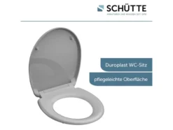 WC Sitz, mit Absenkautomatik und Schnellverschluss