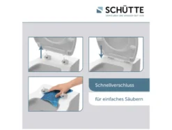 WC Sitz, mit Absenkautomatik und Schnellverschluss
