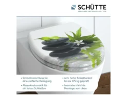 WC Sitz, mit Absenkautomatik und Schnellverschluss