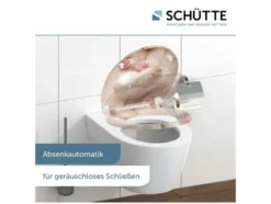 WC Sitz, mit Absenkautomatik und Schnellverschluss